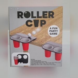 Roller Cup Party Game with Red Cups